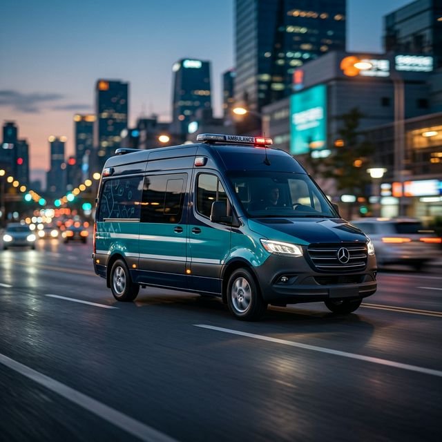MediRide — Professional Medical Transport Van